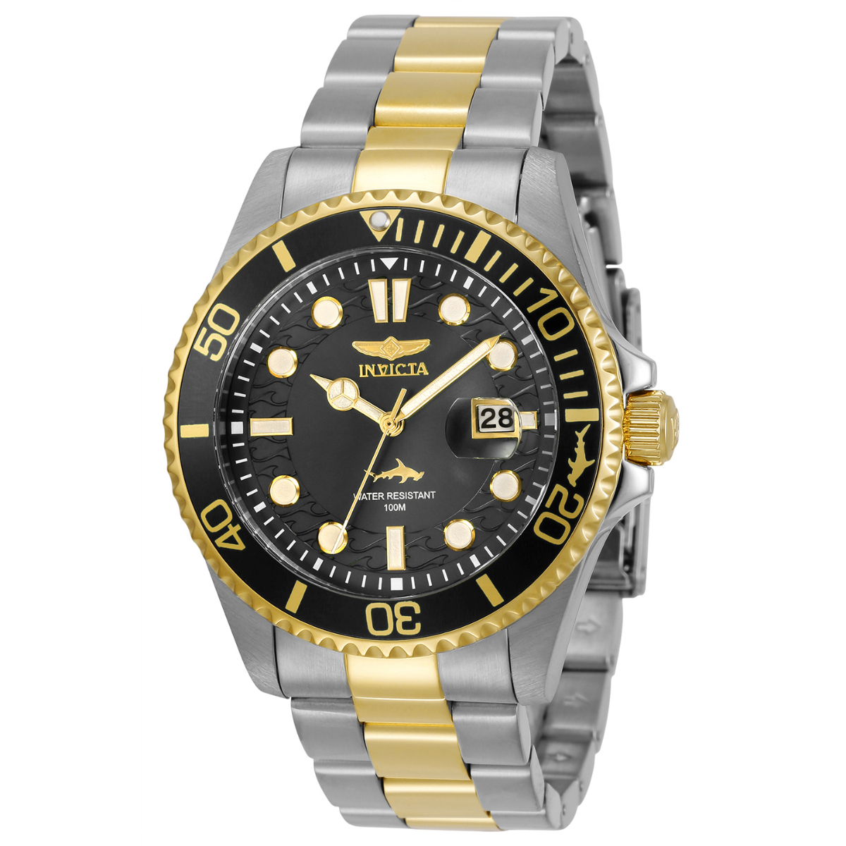 Invicta Pro Diver Men's Watch - 43mm, Steel, Gold (30023)