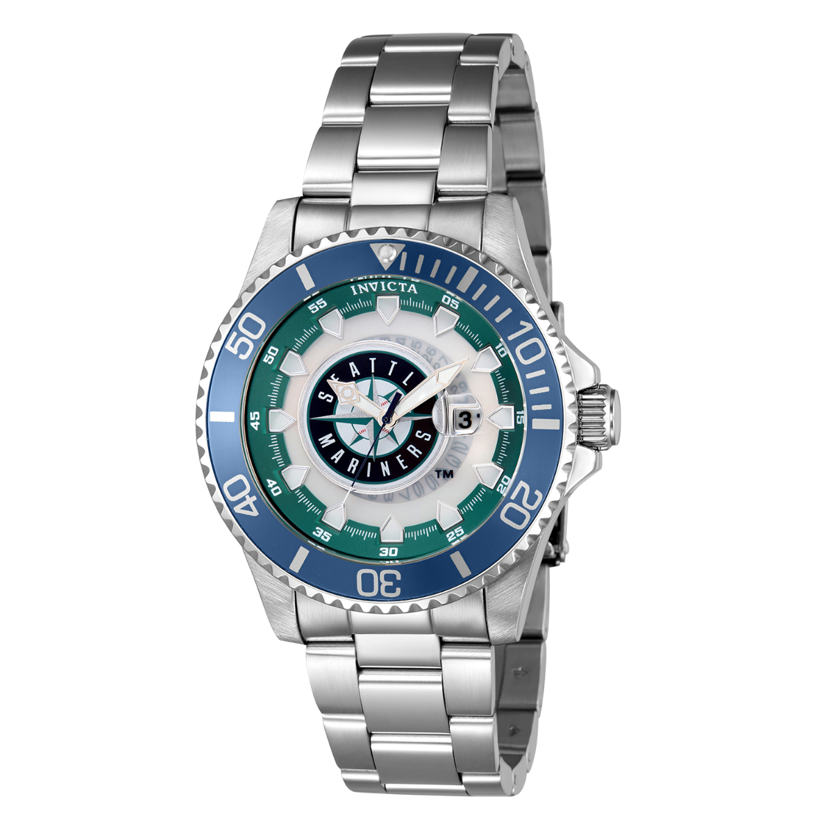 Invicta MLB Seattle Mariners Men's Watch - 47mm, Steel (ZG-43478)