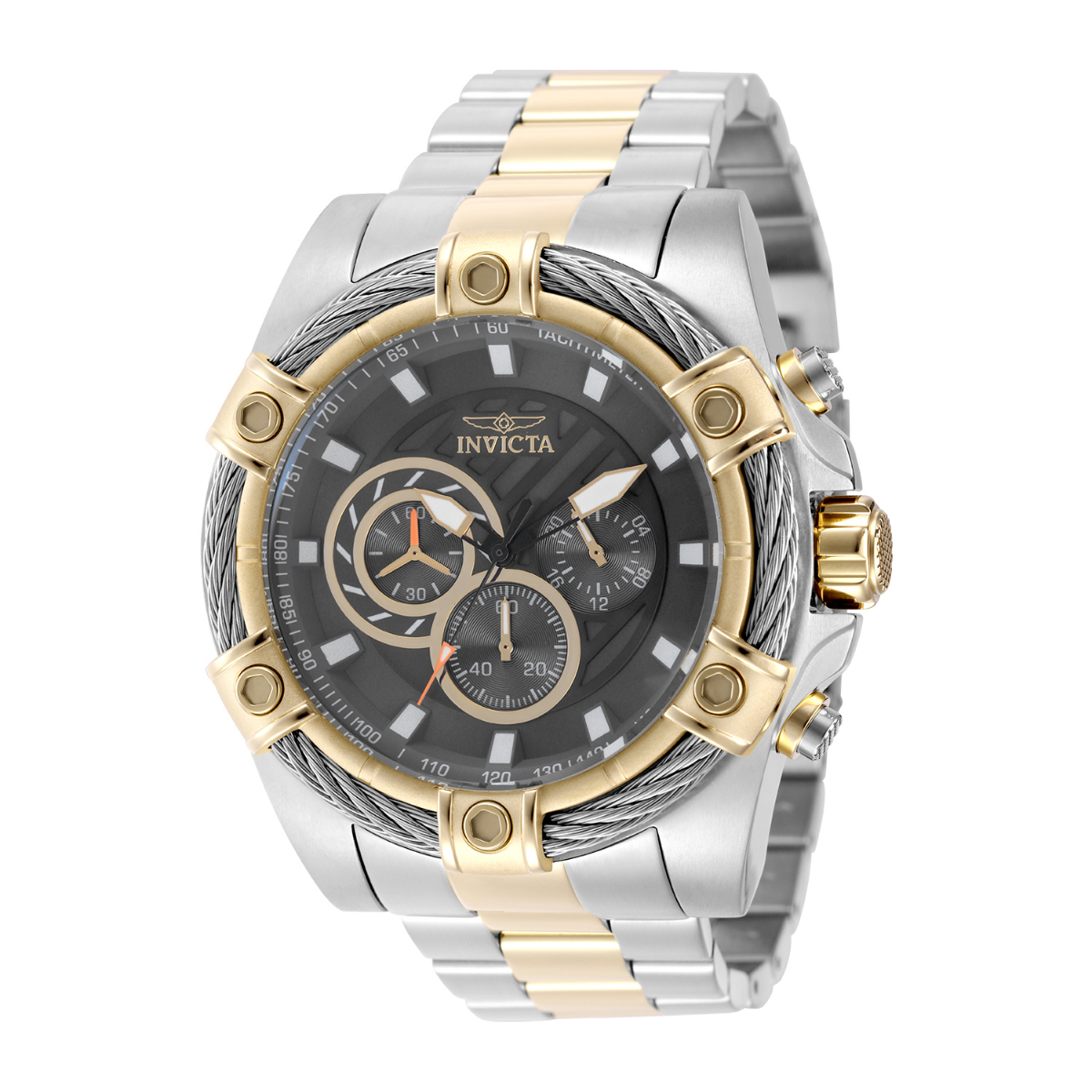 Invicta Bolt Ace Men's Watch - 52mm, Gold, Steel (49748)