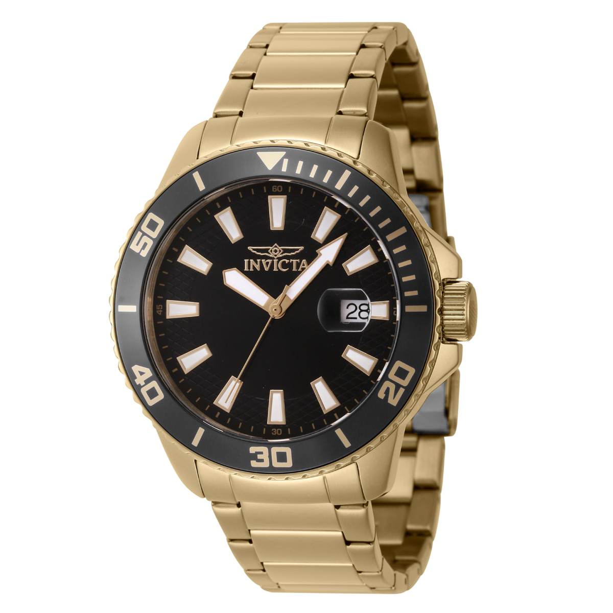 Invicta Pro Diver Men's Watch - 45mm, Gold (46066)