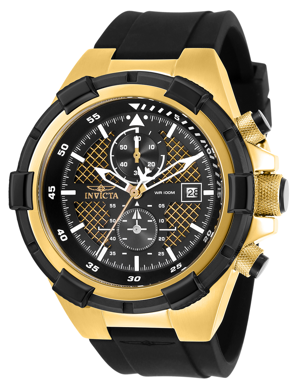 Invicta Aviator JetFrame Men's Watch - 50.5mm. Black (28100) 3 Invicta Aviator JetFrame Men's Watch - 50.5mm. Black (28100)