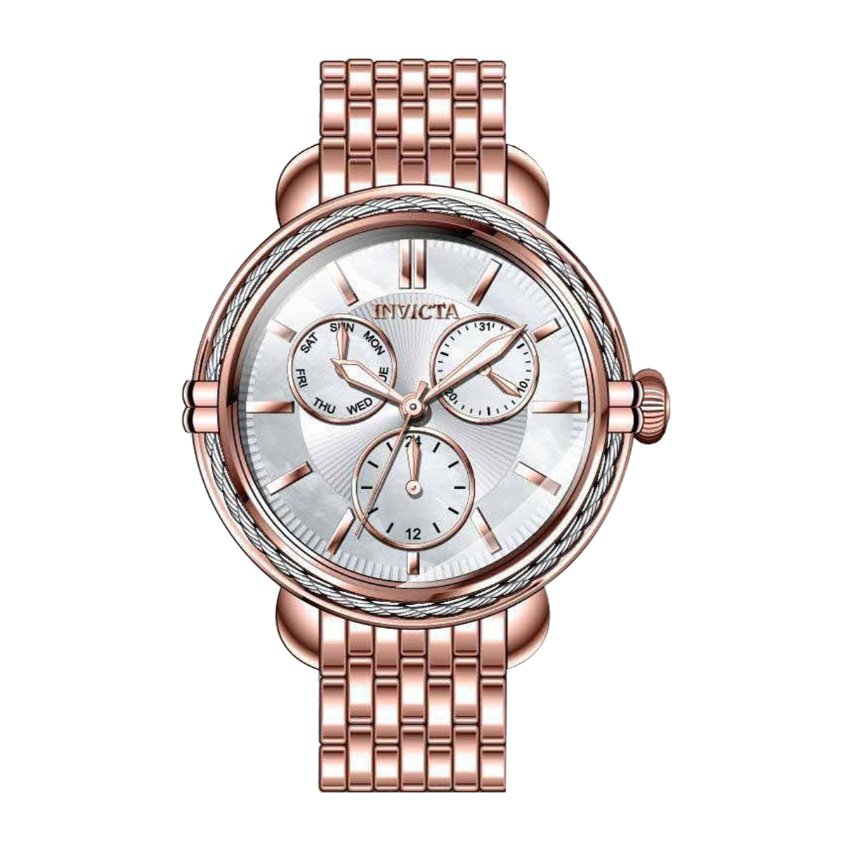 Open Box Invicta Wildflower Women's Watch w/ Mother of Pearl Dial - 38mm, Rose Gold (AIC-37273)