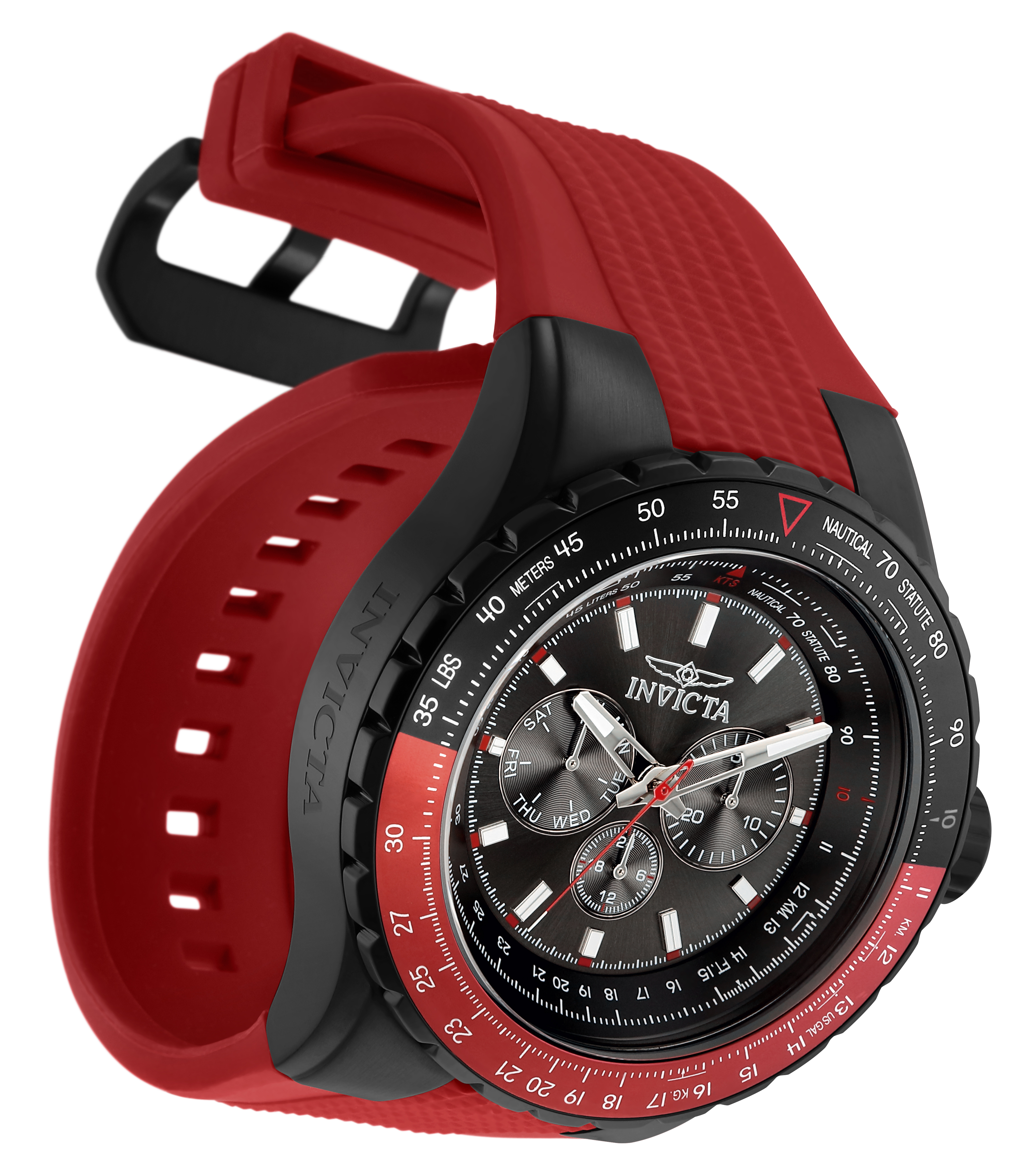 Invicta Aviator Skyshock Men's Watch - 50mm, Red (33039)