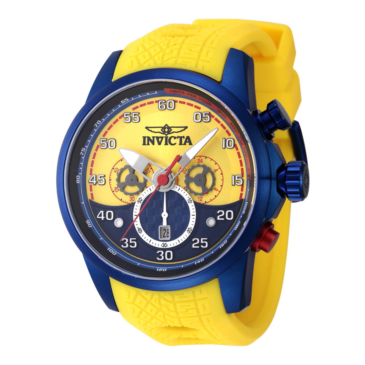 Invicta S1 Rally Velocity Chrono Men's Watch - 47mm, Yellow (45582)