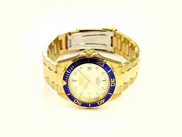 Invicta Pro Diver Men's Watch - 40mm. Gold (14124)