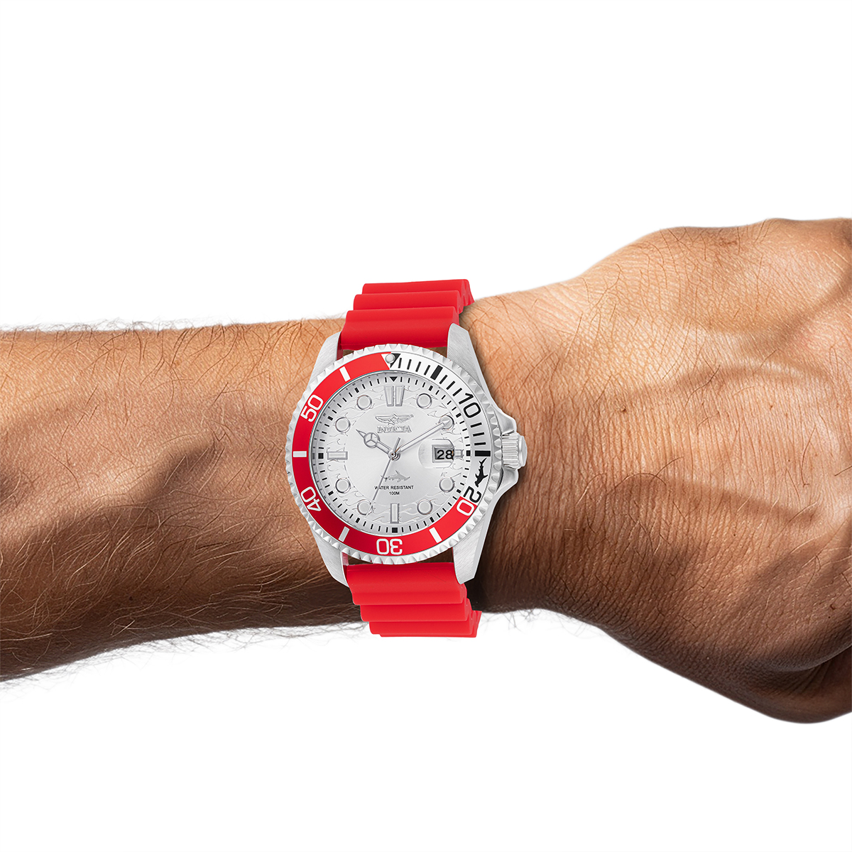 Invicta Pro Diver Shark Men's Watch - 43mm, Red (47167) 4 Invicta Pro Diver Shark Men's Watch - 43mm, Red (47167)