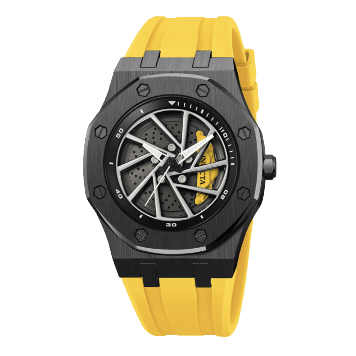 Invicta Speedway Rim Men's Watch - 42mm, Yellow (69493)