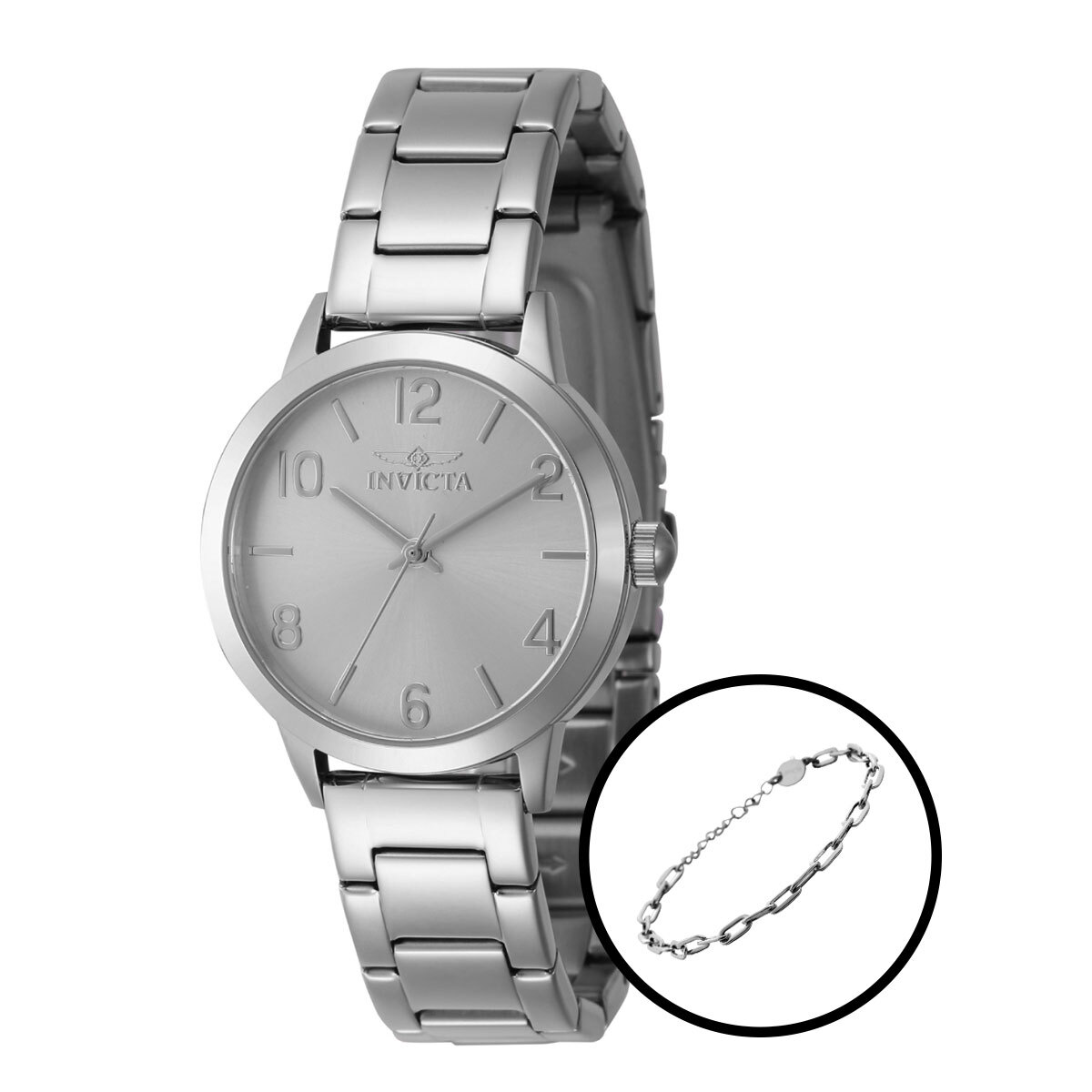 Invicta Wildflower Women's Watch - 34mm, Steel, With Bracelet  Set (47270)