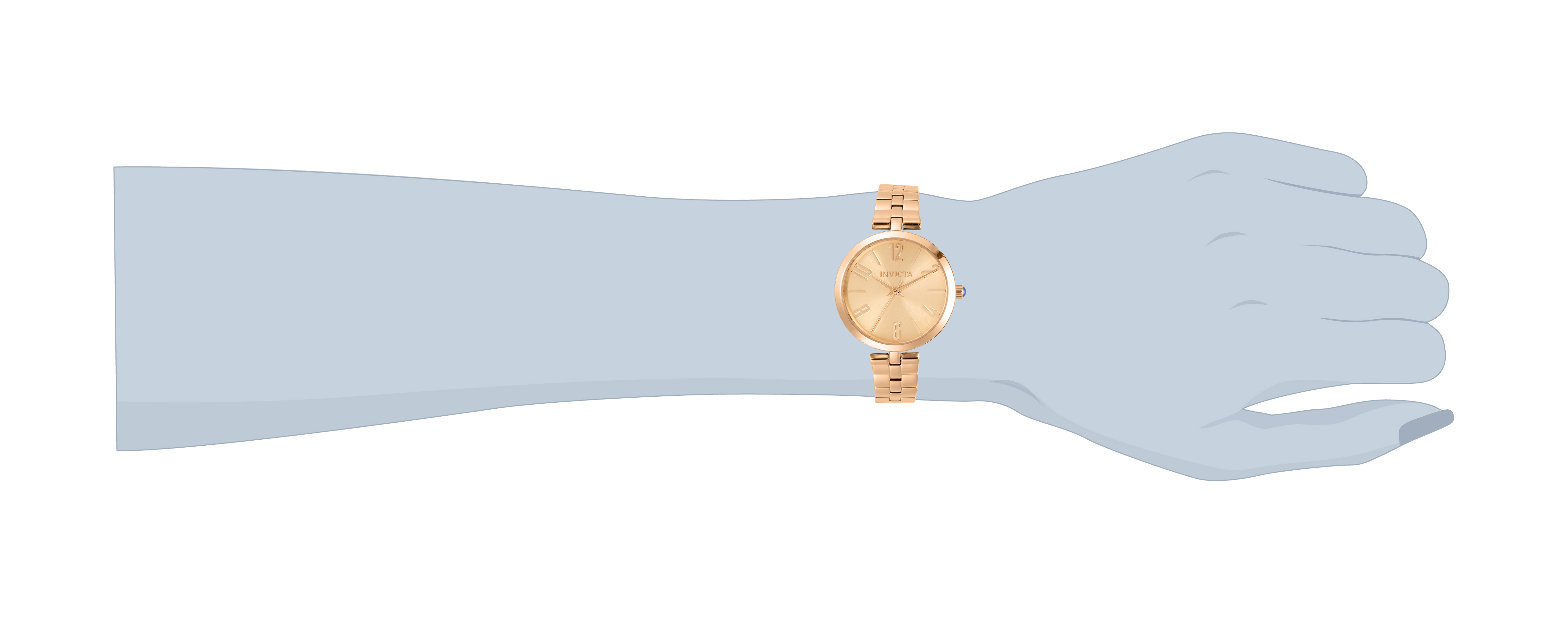 Open Box Invicta Angel Women's Watch - 34mm, Rose Gold (AIC-31076)