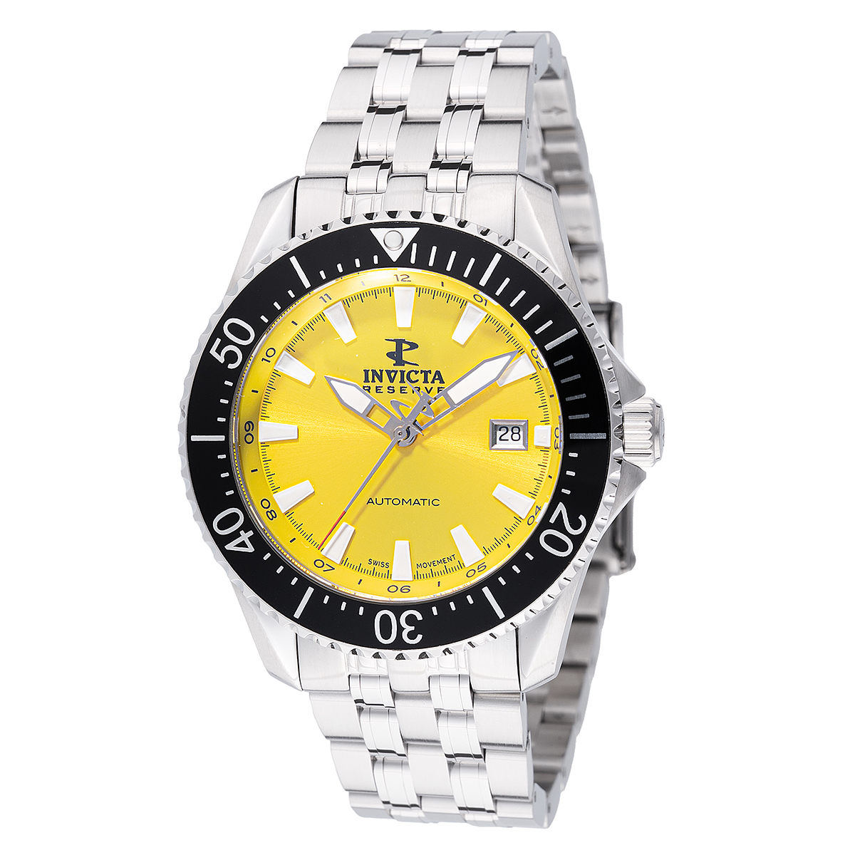 #1 LIMITED EDITION - Invicta Reserve Automatic Swiss ETA 2824 Caliber Men's Watch - 44mm, Steel (49236-N1)