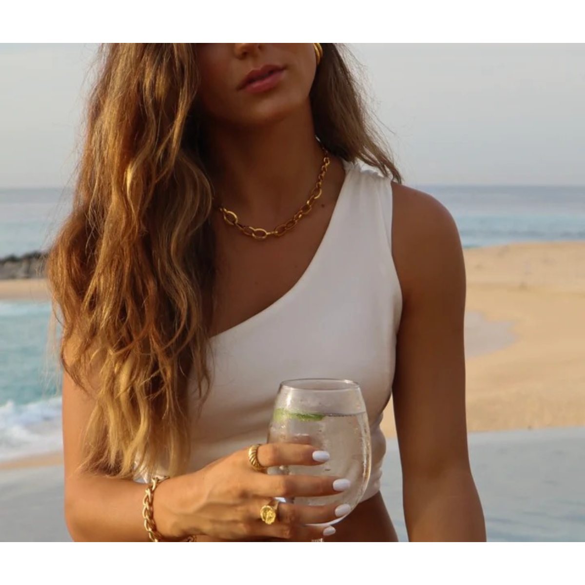 Invicta Angel Women's Choker, 14K Gold (MM-00480)