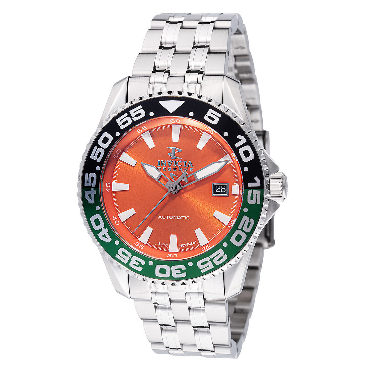 #1 LIMITED EDITION - Invicta Reserve Automatic Swiss ETA 2893 Caliber Men's Watch - 44mm, Steel (49238-N1)