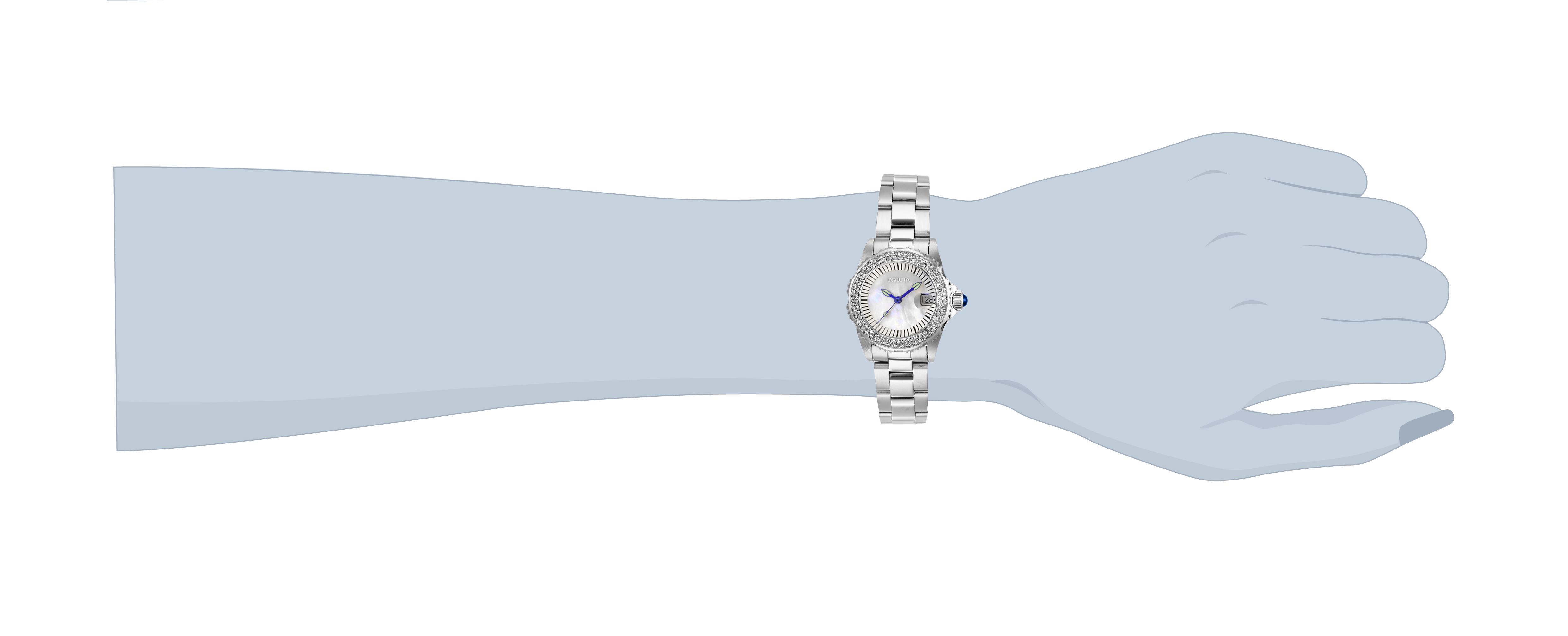 Invicta Angel Swiss Ronda 585 Caliber Women's Watch w/ Mother of Pearl Dial - 30mm, Steel (28442)